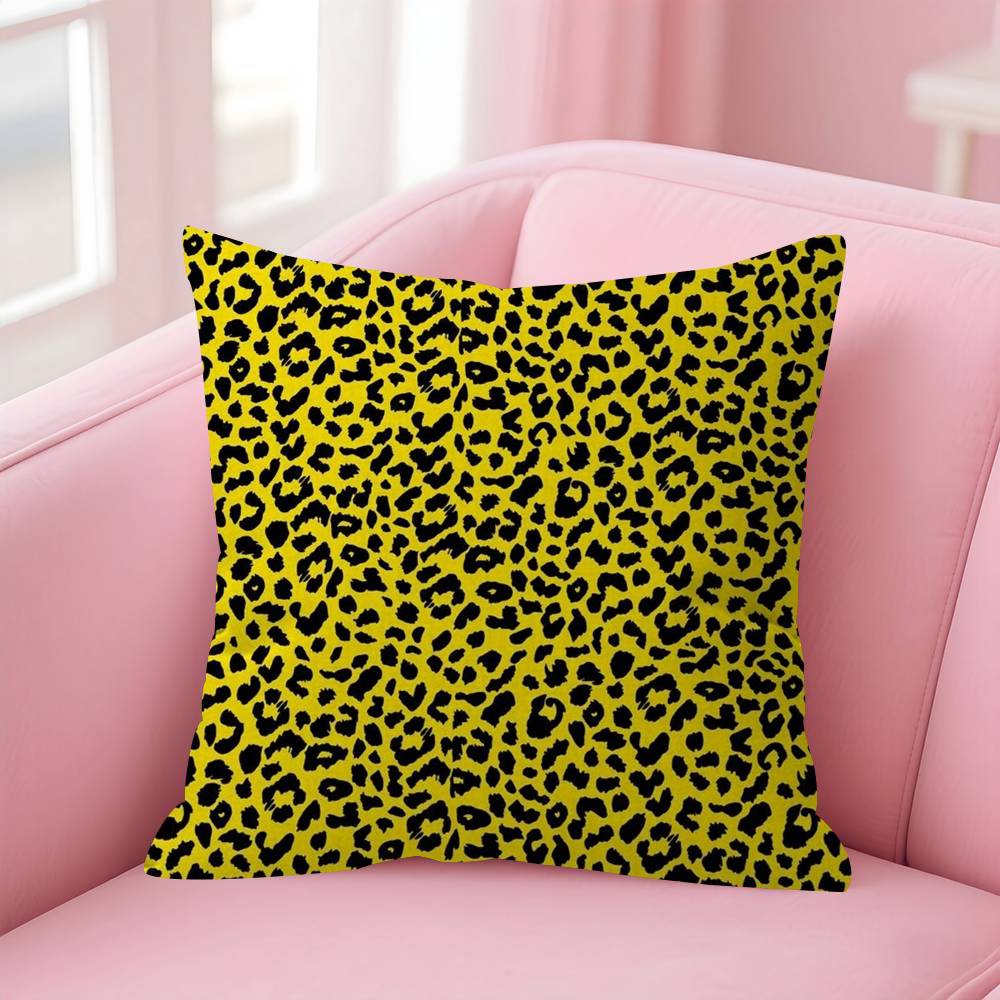 Fashion Leopard  Personalized Pillow Dust Cover Bedroom Kids Party Decoration Pillowcase Birthday Children Gift