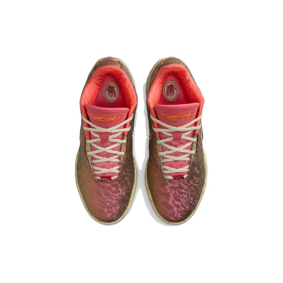 Nike Мужские кроссовки LeBron 21 Queen Conch Red Ember-Glow Elemental-Gold FN0708-800