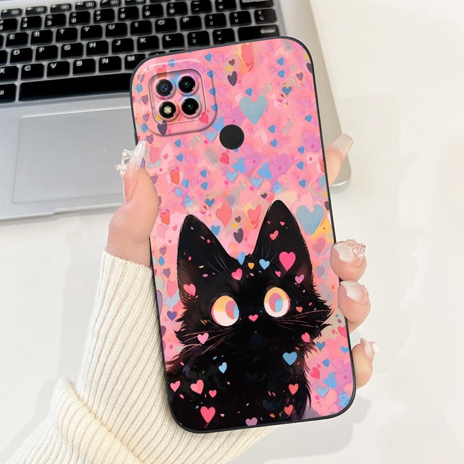 Чехол для Xiaomi Redmi 9C Милый Чехол-Мультяшный Панда Ударопрочный Мягкий ТПУ Чехол для Телефона Для Xiaomi Redmi 9C NFC Redmi9C Задняя Крышка Сумки