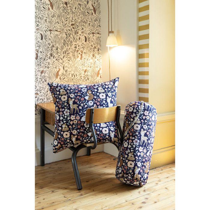 Couette imprimée toutes dimensions "Forêt enchantée" Réversible 100% Coton / 57 Fils/cm² - 220x240