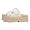 UGG Сандалии женские удобные на толстой подошве Clem, модные, белые 1118771-WHT