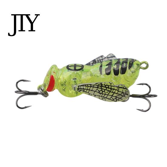 Freshwater Fishing Lure 5G/4.8CM Bionic Wasp Topwater Lure, Floating Hard Hornet with Acoustic Fake Insect Bait Noise Steel Ball, Artificial