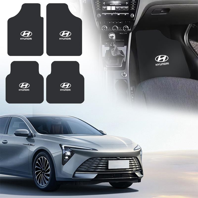 Для Hyundai Tucson Accent Elantra Santa fe Sonata I10 I20 I40 2/4 шт. Автомобильные коврики для пола Универсальные автомобильные коврики для ног Автомобильный интерьер