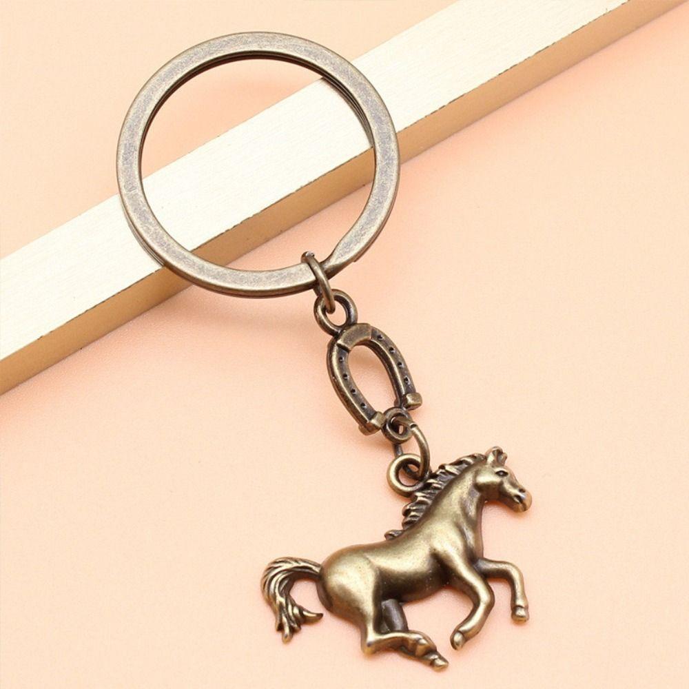 Creative Design Western Cowboy Keychain Metal Keychain Horses Pendant Keyring Key Accessory