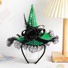 Модная мультяшная шляпа ведьмы Декор для вечеринки Кружево Блестки Обруч для волос Тканевая повязка на голову Хэллоуин