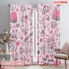 2pcs,2D Plane Printing Contemporary Curtains Fairytale Dreams Durable Polyester (without Rod) Home Decor Ldeal for Bedroom &