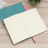 A5 Mini Notebook 100 Sheets PU Leather Cover School Student Soft Journal Square/Blank Thread Sewing Binding for Diary Writing