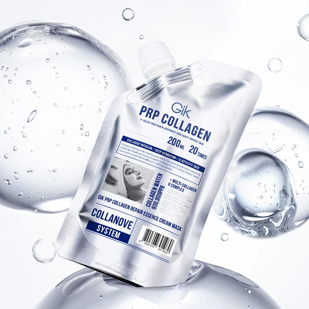 GIK PRP Collagen Repair Essence Cream Mask Firming & Hydrating 200ml Elasticity Face Care Daily Moisturizing Pack