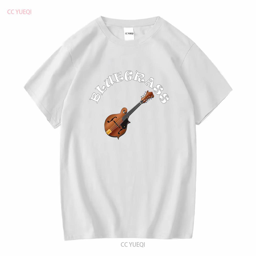 Футболка с принтом Bluegrass Mandolin с длинным или коротким рукавом винтажная стирка вытяжка мужская модный топ для повседневной носки графический