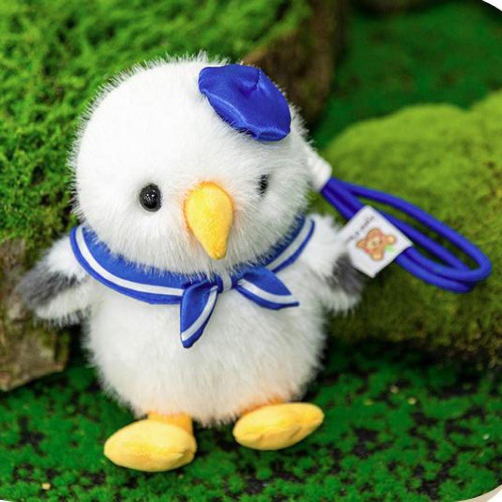 Collection Simulation Seagull Plush Keychain Cartoon Seagull Stuffed Doll Birthday Parties
