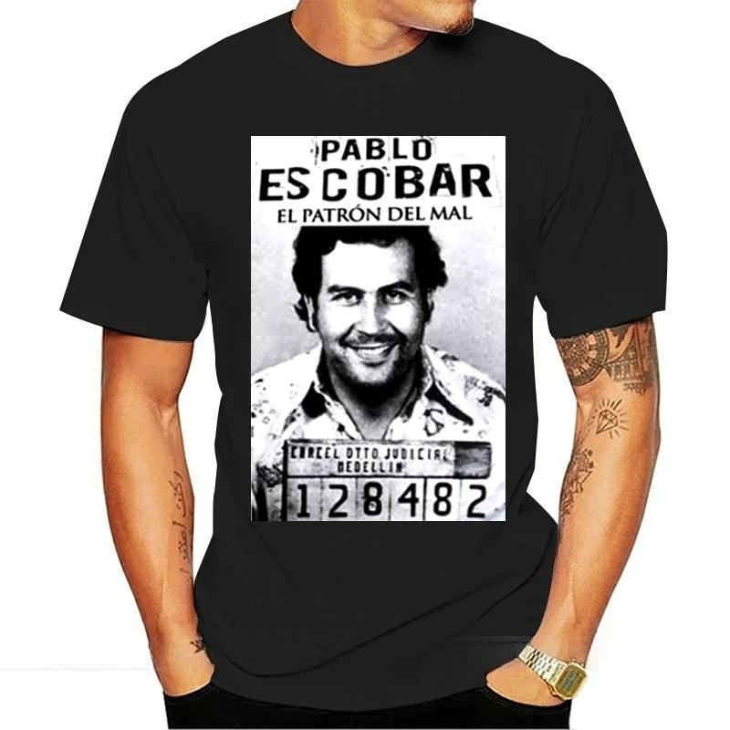 2024 Summer Vintage t-shirts Thug Life Style Tee Gangster Pablo Escobar Colombian Mafia Scareface Luciano Money Capon Tshirt new