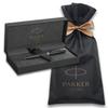 Parker Шариковая ручка Sonnet Матовый черный CT, средний стержень. Поставляется в подарочной упаковке с логотипом бренда. Идеально подходит как официальный продукт премиум-класса. Номер 1950881 V3 Ручка,