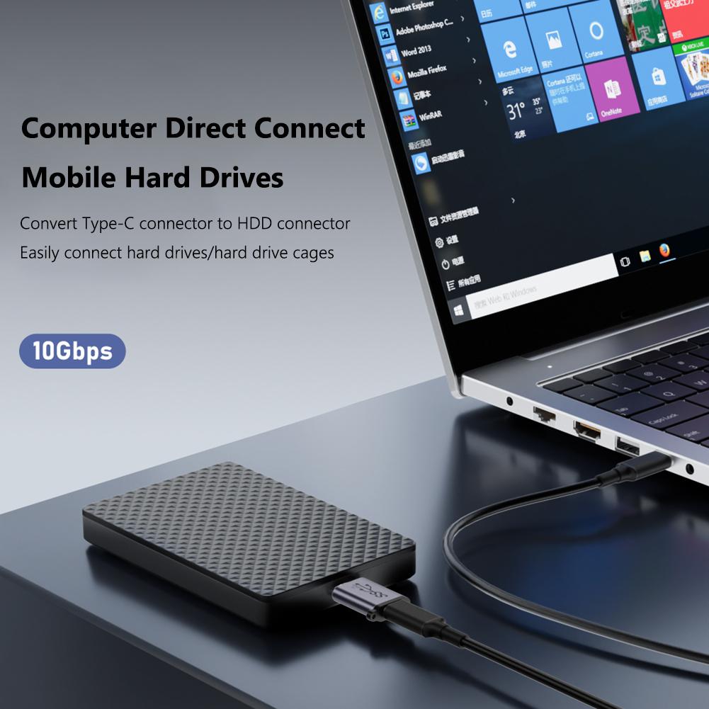 USB C на Micro B USB 3.0 Адаптер Тип C Женский на Micro B Мужской Быстрая Зарядка USB Micro 3.0 на Type C Super Speed для Ноутбука HDD