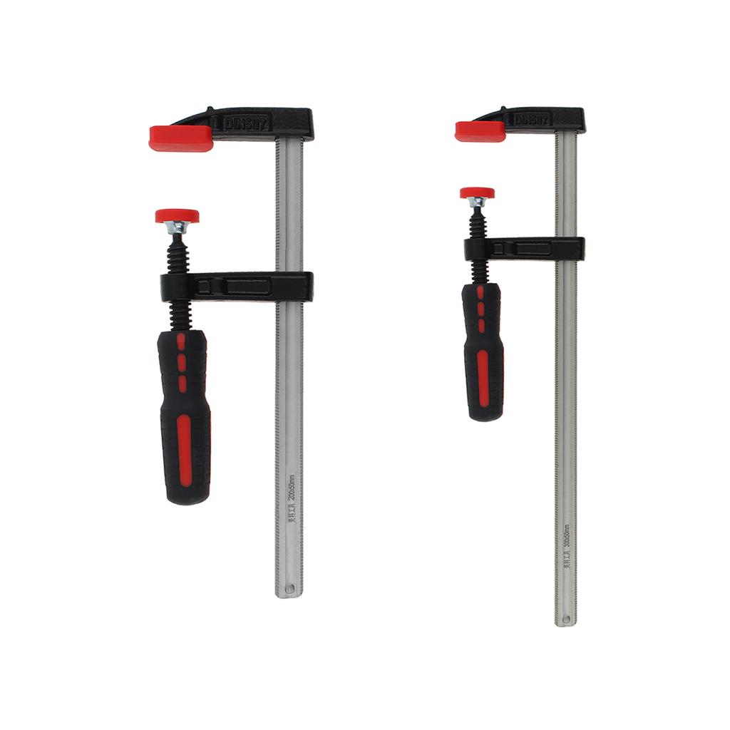 2pcs/set 8 12 Inch German F Shape Steel Bar Clamps for Carpenter Woodworking Heavy Cast Iron F Clamps Clip DIY Hand Tools