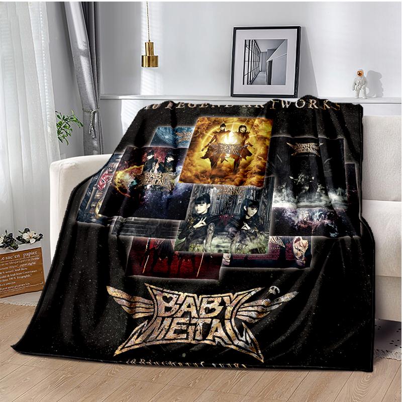 Pop Metal Band Throws Blanket for Kids Couch Sofa Travel Home Picnic Hiking Bed Beding Super Soft Flannel Blanket birthday gift