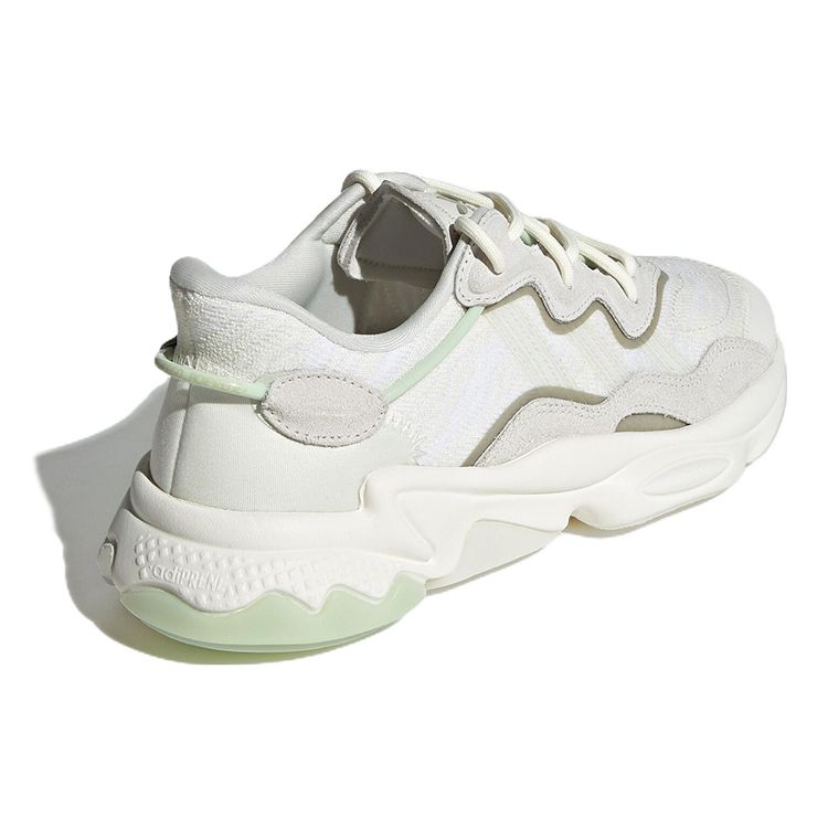 adidas Ozweego Chalk белые женские кроссовки салатово-зеленые GW9749