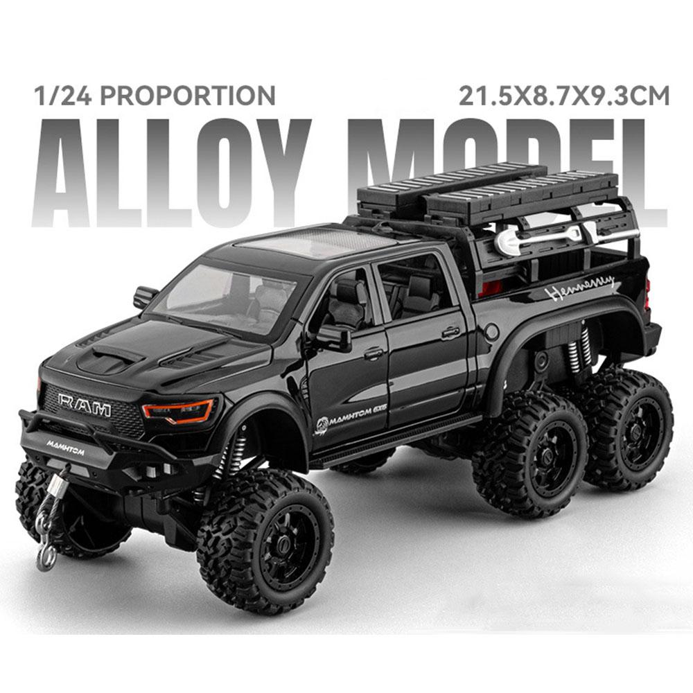 1:24 ОЗУ ТАНК MAMMOTH 500 Hi4-T Внедорожник Модель Автомобиля Игрушка Сплав Литье под Давлением Оттяжка Амортизация Внедорожник Подарки Мальчикам на Праздник