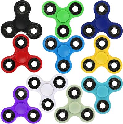 ABS Fidget Spinner EDC Spinner для аутизма, СДВГ, антистрессовый три-спиннер, высокое качество, забавные игрушки для взрослых и детей
