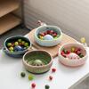 Self Spinning Berry Swirl Bowl Ceramic Fruit Rinse Bowl Easy Clean Berry Colander Bowl  Fruits