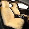 Big Ant Sheepskin Seat Covers, Sleek Design Full Size Car Seat Pad Soft Long Wool Warm Seat Cushion Cover Winter Protector, Universal Fit for Cars