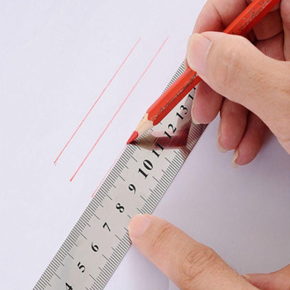 Durable Precision Double Sided School Measuring Tool Straight Ruler Stationery Drafting Supplies
