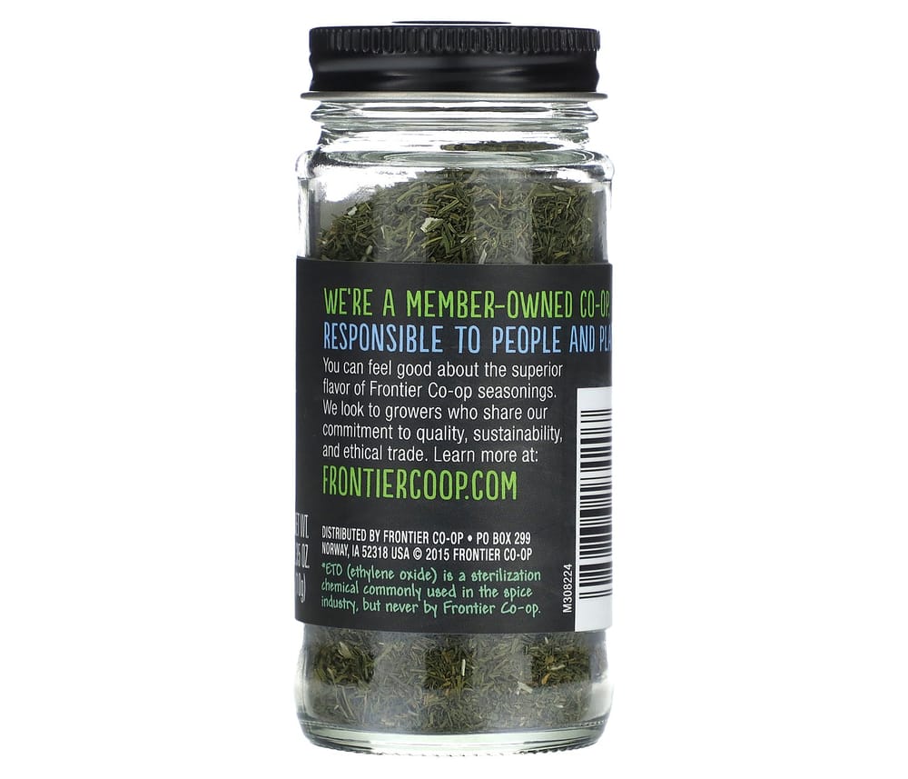 Frontier Natural Products Chopped Dill Weed, 10g (0.35oz)