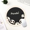 GIMIRO Mouse Pad Panda Printing Round Mouse Mats 20cm X 20cm