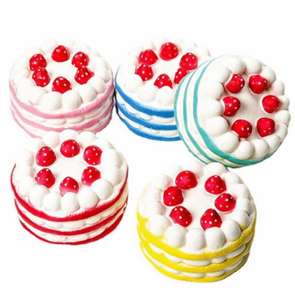 Strawberry Cake Design Simulation Food Toy Color Random Slow Rising Toy For Adults