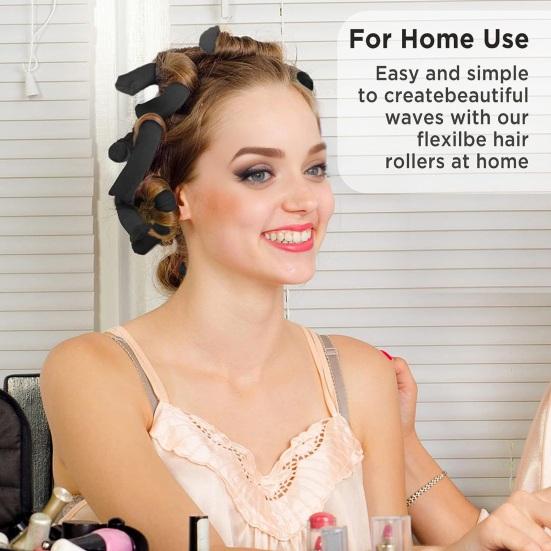 6 шт., бигуди для волос без нагрева, для женщин и девочек, для сна, на ночь, ленивые, большие, волнистые