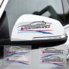 2pcs M Power Performance Car Rearview Mirror Sticker for 1 3 4 5 7 Series GT X1 X3 X4 X5 X6 F15 F16 F18 F10 F25 F30 F31 F34
