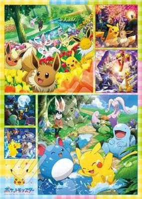 ENSKY Pokemon Каждый день счастлив! Пазл «Покемон» 500 деталей JIGSAW PUZZLE 38 x 53 см Бумага 500-713