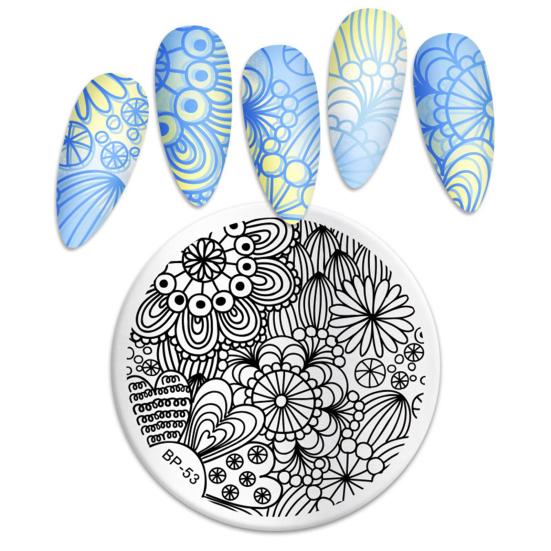 Шаблон для деликатной печати. ​​Бумага с нежным узором своими руками.