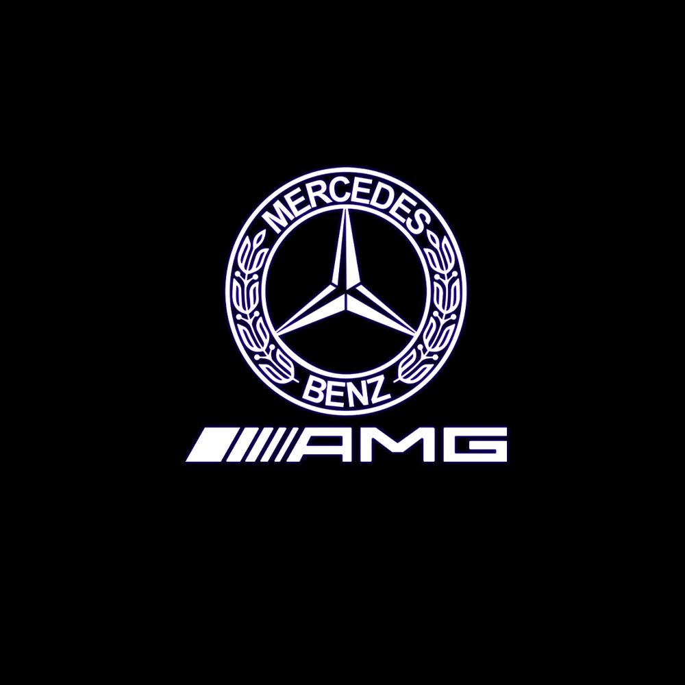 Car Sticker 2025 Hot For Benz Car LED Door Welcome Lights For Mercedes Benz M E B A C GL Class W166 E200l E300L E450L W212 W246