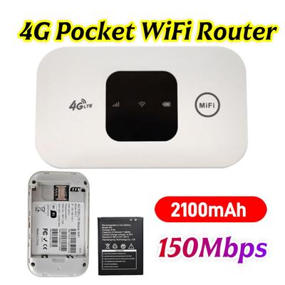 Мобильный WIFI-роутер 4G 150 Мбит/с, мобильная точка доступа WiFi 4G LTE, портативный беспроводной роутер 2500 мАч со слотом для SIM-карты для пользователей автомобилей
