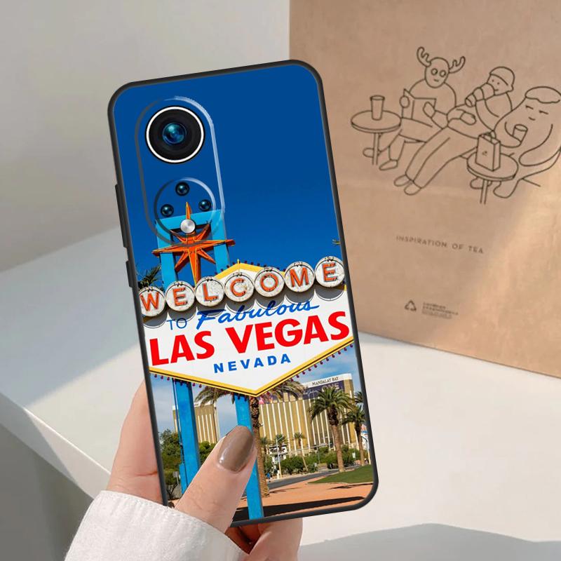 Лас-Вегас Знак СВЕТЫ Невада Рим Для Honor Магический 8 5 6 7 Pro Чехол Для Honor 400 200 Lite 50 70 90 X8c X8b X9a X9b X9c X9d Win