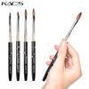 1pc Nail Brush Acrylic Liquid Powder UV Gel Brush Black 2#/4#/6#/8#/10# Nail Art Sculpture Carving Painting Pen Manicure Tools