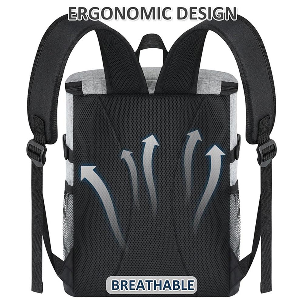 17L Extra Large Cooler Backpack 30 Cans Thermal Food Bag Fresh Keeping Food Delivery Refrigerator Box Insulated Warm Cool Bag