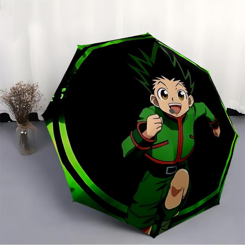 1PC Hunter X Hunter, Gon Freecss Print Umbrella, Featuring Automatic Folding, And Shielding. This Sturdy And Durable Umbrella with Eight Ribs Is Conve