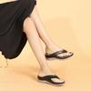Retro Clip Toe Metal Sandal Slippers Women Car Line Non-slip Slope Heel Hollow Large Size Sandals