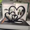 Скульптура Сердца Напечатанный на 3D-принтере Пластик Фигурка Сердца Любви для Свадебной Годовщины Подарок для Пары Современная Статуэтка Сердца для Дома Кофейный Столик Обеденный