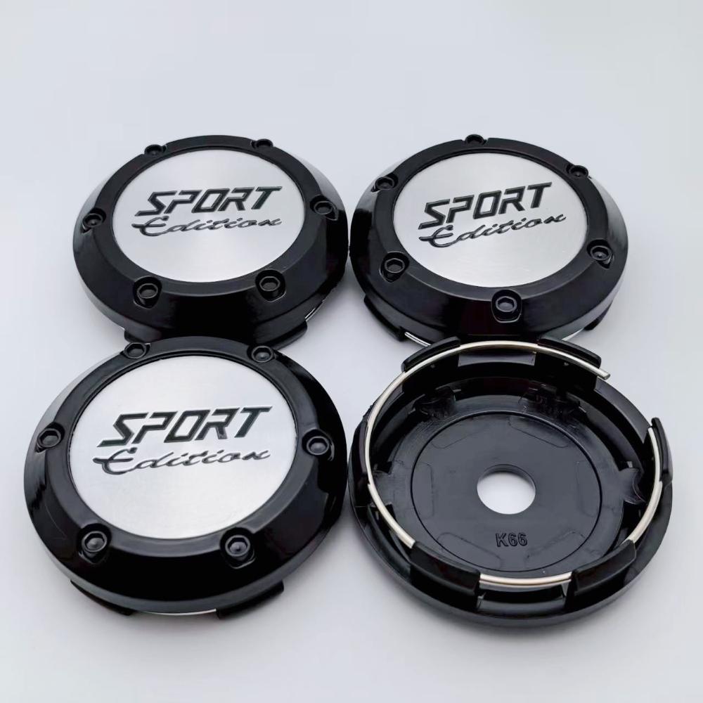 4pcs 66mm Sport Edition Logo Emblem Badge Car Wheel Center Caps Rims Hub Center Dust Cover Wheel Hubcaps Replace Car Accessories