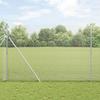 VidaXL Welded Wire Fence with 13 Posts 1.6x25 M Galvanized Steel 3351622