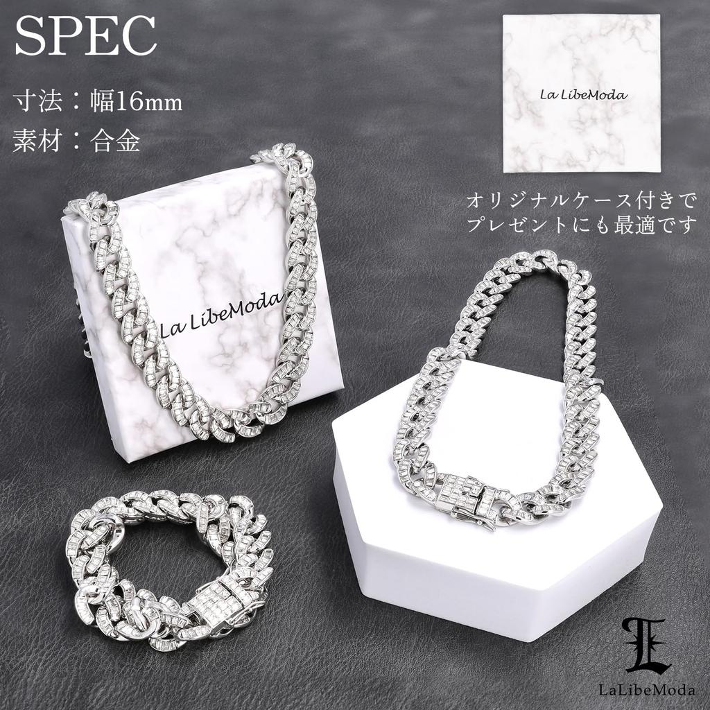 La LibeModa Цепь кубинского плетения Bucket Cut из 18-каратного золота с GP, мужское ожерелье в стиле Y2K хип-хоп, пряжка, (Золото, 50)