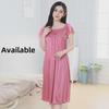 Women's Lace Ice Silk Nightdress & Short-Sleeve Pajama Set
