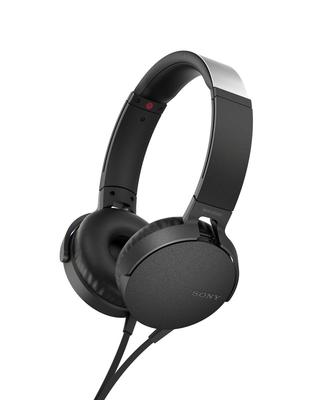 Sony Deep Bass Model with Remote and Black Headphones, MDR-XB550AP Foldable, Microphone, (MDR-XB550AP B)