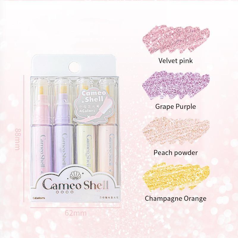 4 шт./набор Morandi градиентный цветной маркер Ins красивый маркер студенческий альбом блокнот маркер ручка кавайные канцелярские принадлежности