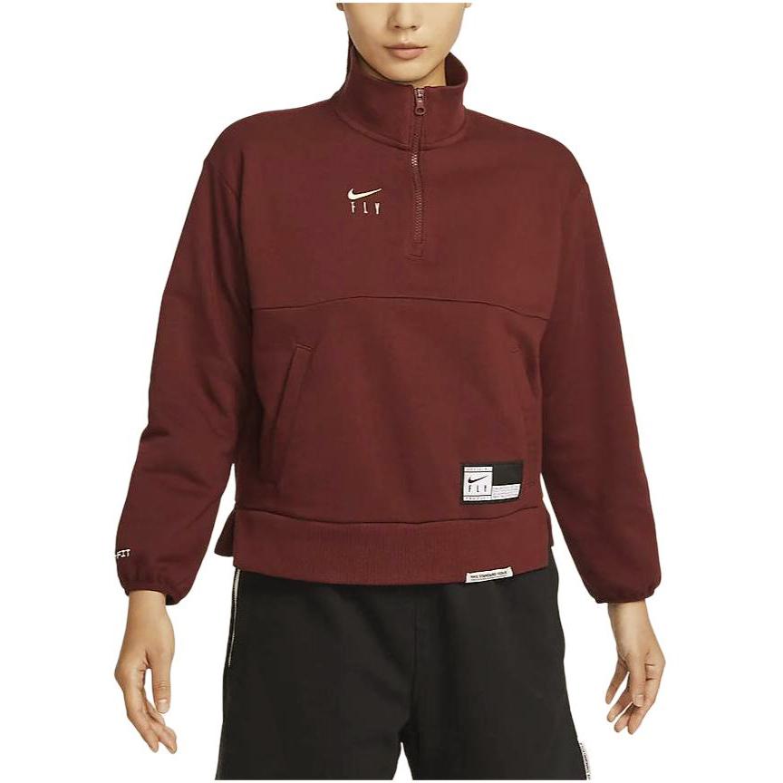 Nike Swoosh Fly Sweatshirt Women's Dark Team Red