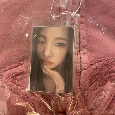 [ИСПОЛЬЗОВАННЫЙ] Специальная цена aespa Ning Ning Trading Card Pink Hoodie Bonus Soulcon