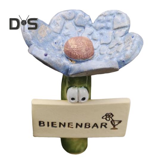 Станция для поения пчел, цветочный дизайн, поилка для насекомых, смоляная чашка для поения пчел, кормушка для диких пчел, бабочек, декор для сада на открытом воздухе