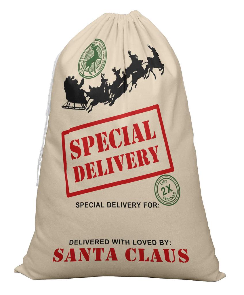 Printtoo 2 шт. Подарочный мешок Санты для детей, рождественские подарки, рождественский мешок, персонализированные сумки, большие 27x20 дюймов